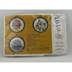 The Creative Circle Kit 1615, "Nostalgic Nosegay" - Embroidery Kit